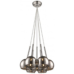 Luminaire Center Suspension Chrome WARWICK 7 Lumières