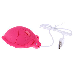 Souris de tortue mignonne câblée usb 3d souris à tortue filaire pour pc portable rose rouge