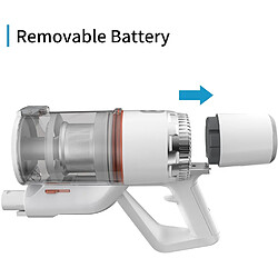 JASHEN S16E Aspirateur Balai Sans Fil Plastique 350 W 25.2 V 0.6 L Double Charge Murale Blanc