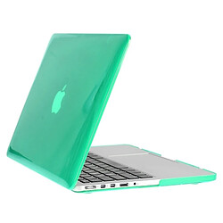 Wewoo Housse Étui vert pour Macbook Pro Retina 13,3 pouces 3 en 1 cristal dur coque en plastique de protection avec clavier de et prise de poussière de port