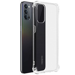 Avizar Coque Oppo Reno 4 Flexible Antichoc Coins Bumper Transparent