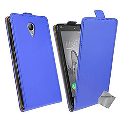 Htdmobiles Housse etui PU cuir fine pour Wiko Robby + film ecran - BLEU