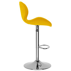 Acheter vidaXL Tabourets de bar lot de 2 jaune moutarde velours