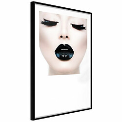 Paris Prix Affiche Murale Encadrée Black Lipstick 20 x 30 cm Noir