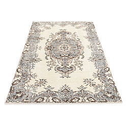 Vidal Tapis de laine 196x114 beige Ultra Vintage pas cher