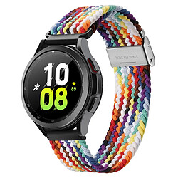 Bracelet en nylon DUX DUCIS 22mm, élastique tressé pour votre Samsung Galaxy Watch 3 45mm - Arc-en-ciel