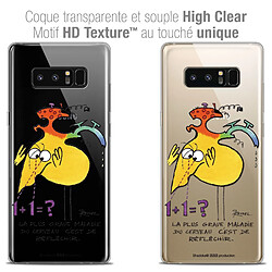 Caseink Coque Housse Etui Samsung Galaxy Note 8 (6.3 ) [Crystal Gel HD Collection Les Shadoks ? Design Réfléchir - Souple - Ultra Fin - Imprimé en France]