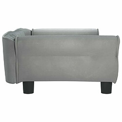 Acheter Maison Chic Niche Lit pour chien | Panier couchage pour chien gris clair 95x55x30 cm velours -GKD98995