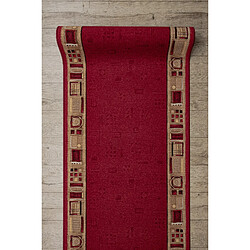 RUGSX TAPIS DE COULOIR ANTIDÉRAPANT JENA bordeaux 120cm 120x260 cm pas cher