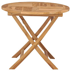 Avis vidaXL Table pliable de jardin 85x76 cm Bois de teck solide