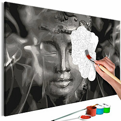 Paris Prix Tableau à Peindre Soi-Même Buddha in Black & White 40x60cm