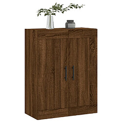 Acheter Maison Chic Armoire murale,Meuble de Rangement,Armoire Suspendue chêne marron 69,5x34x90 cm bois d'ingénierie -MN45592