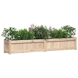 Avis vidaXL Jardinière 180x31x31 cm bois de pin massif