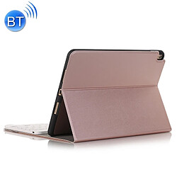 Wewoo Étui à rabat horizontal ultra-fin pour Clavier QWERTY Bluetooth iPad Pro 10,5 pouces, avec support & rainure stylo or rose