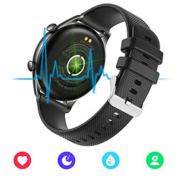 Acheter Montre Connectée Tracker Sport et Santé SpO2 Étanche IP67 myPhone Watch EL Noir