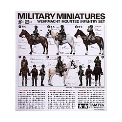 Tamiya Figurine Mignature Wehrmacht Mounted Infantry Set