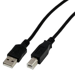 MCL Câble USB 2.0 MCL type A / B mâle 5m Noir