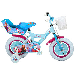 Volare Vélo enfant Disney La reine des neiges 2 12 pouces bleu/mauve assemblé à 95%