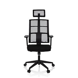 Chaise de bureau / chaise pivotante SPINIO PRO maille / tissu noir hjh OFFICE