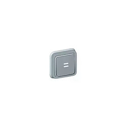 Acheter bouton poussoir lumineux - legrand plexo 55 - gris - complet - encastré