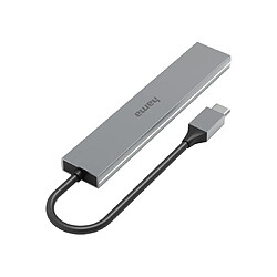 HAMA Hub USB-C, 4 ports, USB 3.2 Gen1, 5 Gbit/s, alu, ultra mince