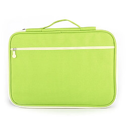 Wewoo Fournitures de bureau Multi-purpose Zipper vert Document Folder A4 sac de rangement