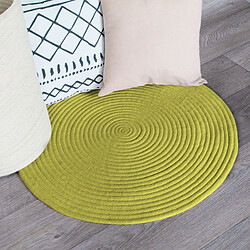 Acheter Thedecofactory TAM TAM - Tapis en coton réversible effet cordage vert anis diam.120