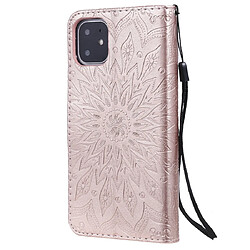 Avis Wewoo Coque Étui en cuir PU avec empreinte horizontale à motif de tournesol pour iPhone 11 support et fentes cartes portefeuille et lanière