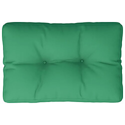 vidaXL Coussin de palette vert 60x40x12 cm tissu