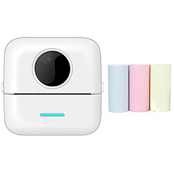 Yonis Mini Imprimante Bluetooth Papier Couleur Rose