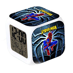 Universal Thermomètre lumineux cube réveil spiderman square avec date thermomètre lumineux nuit