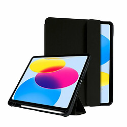 Crong FlexFolio - Étui pour iPad 10,9" (2022) avec porte-crayon Apple (Noir)