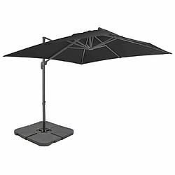 Maison Chic Parasol Jardin | Parasol avec base portable Anthracite - GKD72726