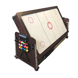 Avis Simba TABLE DE BILLARD BILLARD 7FT + AIR HOCKEY + TENNIS DE TABLE + TABLE A MANGER modèle MATTEW BLEU 4 en 1