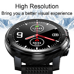 Avis Universal Smartwatch Homme Imperméable Surveillance du sommeil Tension artérielle Fréquence cardiaque Exercice Fitness Smartwatch | Smartwatch (Noir)