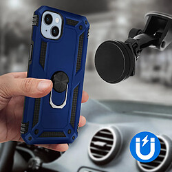 Avizar Coque pour iPhone 14 Plus Hybride Bague de maintien Support Vidéo bleu nuit pas cher