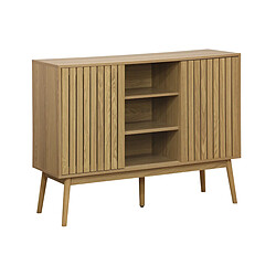 Acheter Pegane Buffet, meuble d'entrée coloris naturel, pieds en bois - Longueur 115 x profondeur 40 x hauteur 90 cm