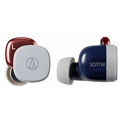 Avis Audio-Technica ATH-SQ1TW Navy Red - Écouteurs True Wireless