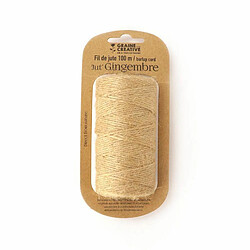 Graines Creatives 2 bobines de fil de jute - Naturel - 100 m