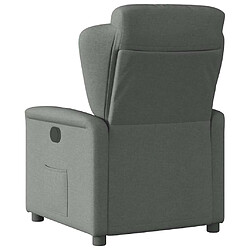 Acheter vidaXL Fauteuil inclinable Gris foncé Tissu