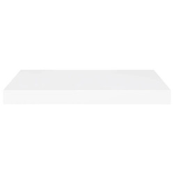 Avis VidaXL Étagères Murales Flottantes 2 pcs Blanc 60x23,5x3,8 cm MDF