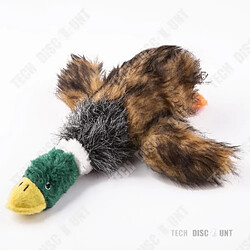 Avis Tech Discount jouet pour chien réaliste canard à mâcher peluche indestructible couineur bruit animaux de compagnie amusement accessoires chasse