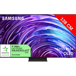 Samsung TV OLED 4K 138 cm TQ55S95D - Oled sans reflet