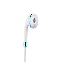 Wewoo Écouteurs bleu pour iPhone, Galaxy, Huawei, Xiaomi, LG, HTC et autres smartphone intra-auriculaires 3,5 mm avec contrôle de ligne ampli Mic,