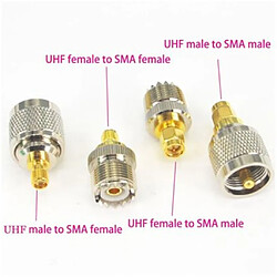 Acheter 4x Fiche De Test Plaquée Or Pour Adaptateur Coaxial Coaxial RF Pour Connecteur UMA - SMA PL-259