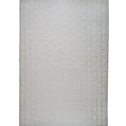 Thedecofactory TISSAGE - Tapis à relief extra-doux blanc 160x230