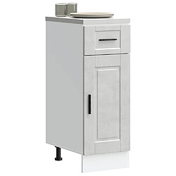 vidaXL Armoire de cuisine Porto gris béton bois d'ingénierie