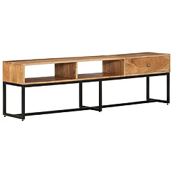 Maison Chic Meuble TV scandinave - Banc TV pour salon 160x30x45 cm Bois d'acacia massif -MN29682