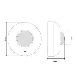 Acheter Détecteur de mouvement PIR Maclean Energy MCE19 Capteur de plafond 1200W