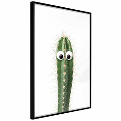 Paris Prix Affiche Murale Encadrée Funny Cactus I 20 x 30 cm Noir